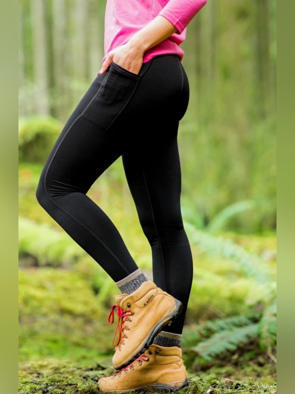 Woolx Merinoflex McKenna Pocket Legging Black size Medium